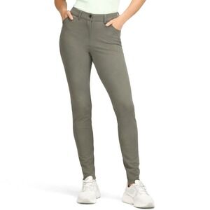 Lululemon City Sleek Slim Fit High Rise Pant Olive Green Women's Size 30x30 Golf